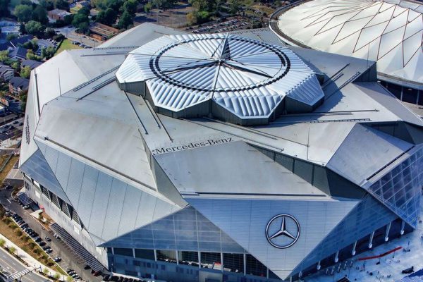 سقف جمع شونده استادیوم Mercedes-Benz Stadium